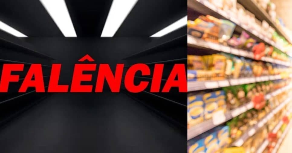 Calote de R$8,4M: Falência de rede de supermercados n°1 é decretada em 2024 e traz fechamento de unidades