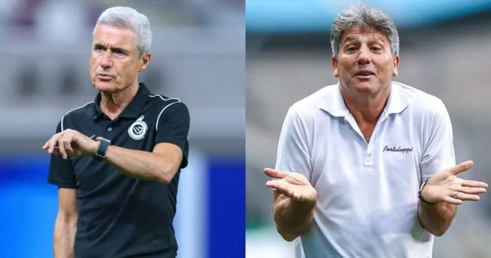Rasteira no Grêmio: Time da Série A desiste de Luis Castro pra assinar com Renato Gaúcho em 2025
