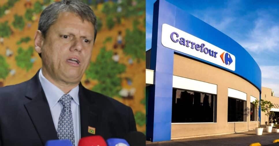 Tarcísio ciente: Lei em vigor nos mercados de SP traz obrigatoriedade no Carrefour, Atacadão e mais