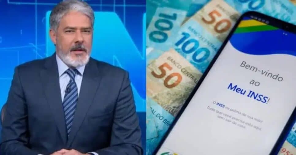 "Direito adquirido": Bonner paralisa JN com novo decreto do INSS que traz vitória e antecipação de benefício