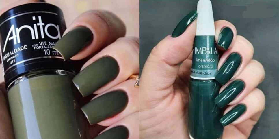 Esmalte verde (Foto: Internet) Esmalte verde (Foto: Internet)