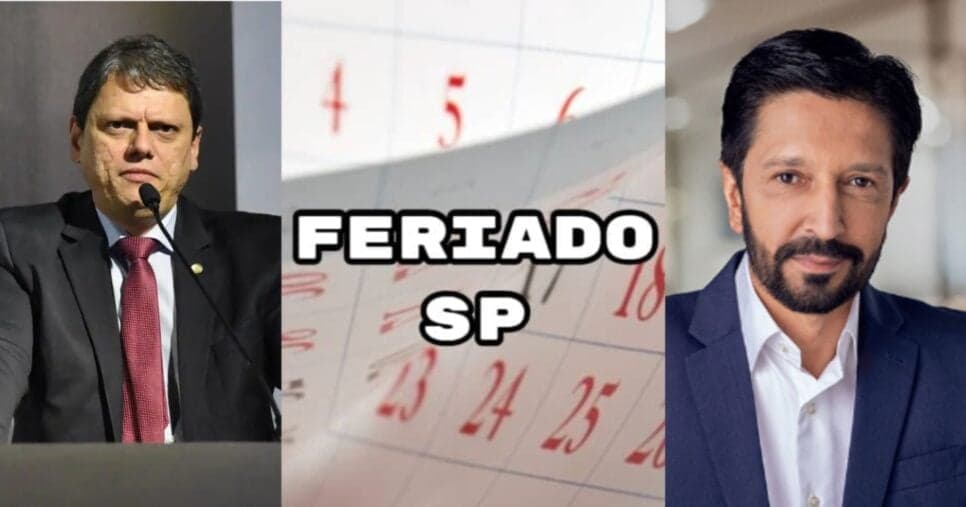 Tarcísio e Nunes cientes: 13 feriados em dias úteis são garantidos para salvar paulistas em 2025