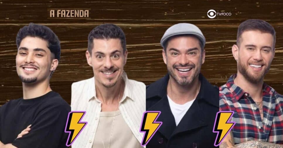 Enquete final de A Fazenda 16 - Gui, Sacha, Sidney e Yuri disputam prêmio e reviravolta entre os 4 é revelada