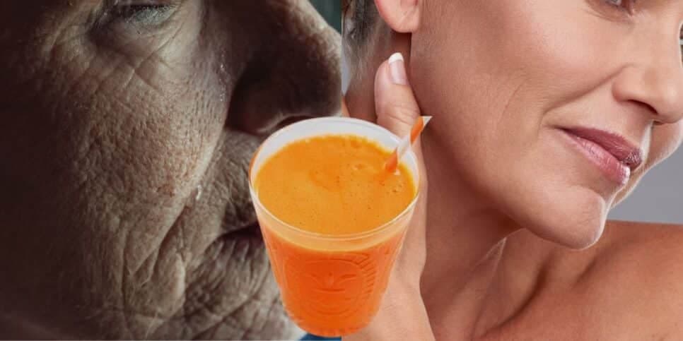 Adeus as rugas: Suco natural com 6 ingredientes populares rejuvenesce as mulheres 50+ em minutos