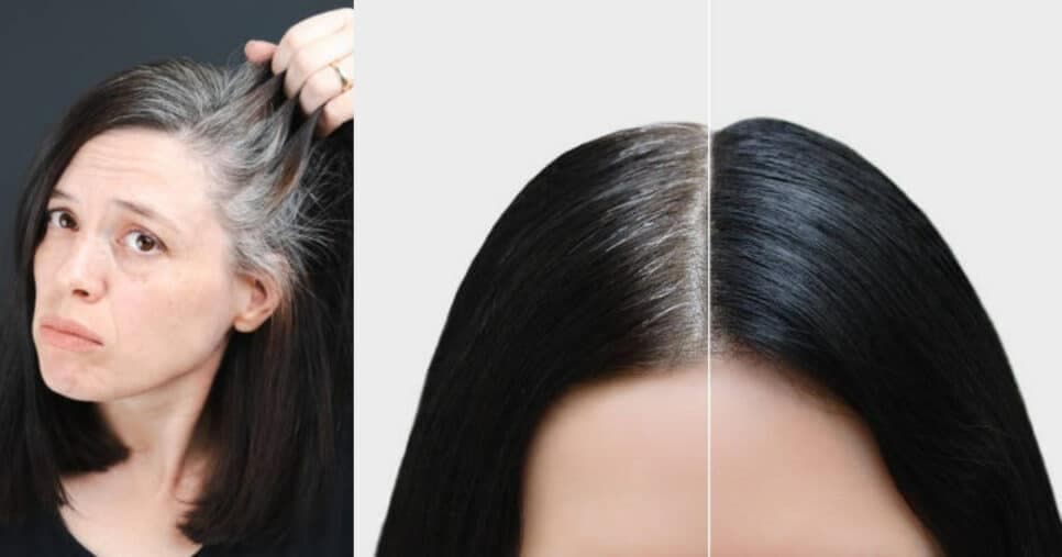 Fim do cabelo branco sem gastar no salão: Tinta natural com 2 ingredientes cobre os fios grisalhos