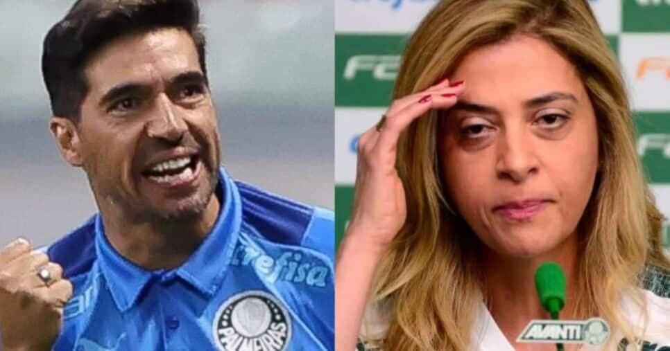 Abel Ferreira e Leila Pereira