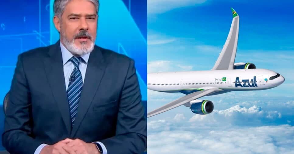 Calote de R$ 2 BI: O anúncio de Bonner ao paralisar JN às pressas com falência de rival n°1 da Azul
