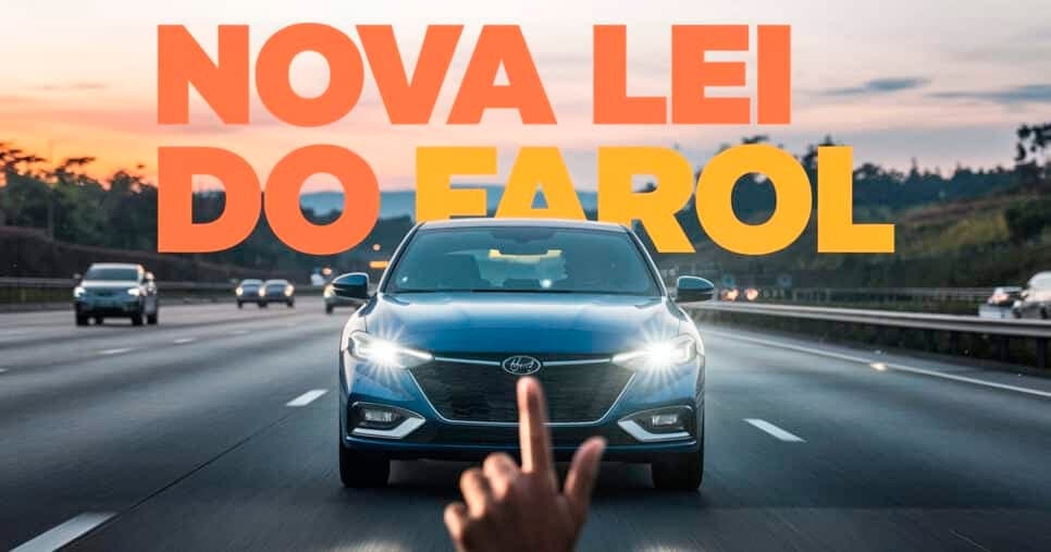 Multa pesada e 4 pontos na CNH: Lei do farol atinge motoristas que descumprirem regra simples