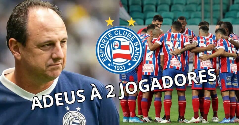 Craque de R$15M e +1: Rogério Ceni sofre debandada de 2 craques no Bahia em 2025