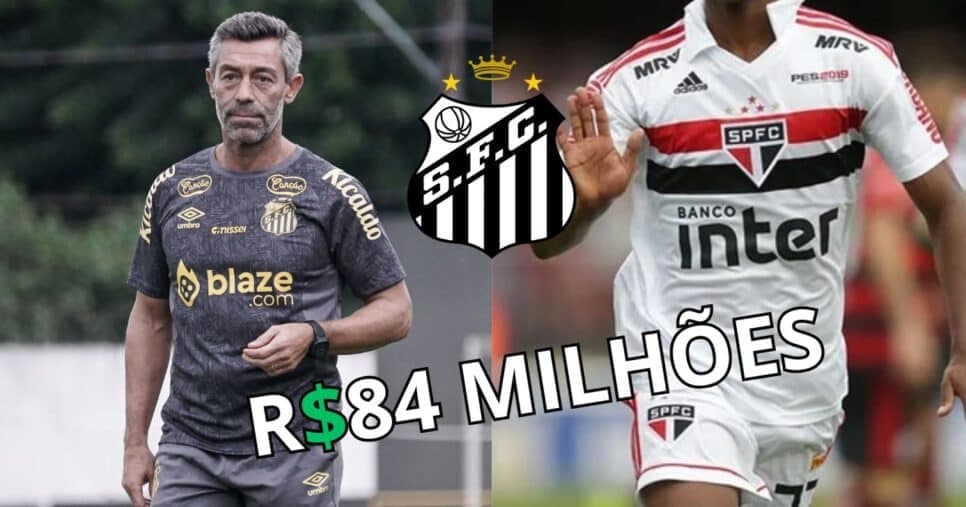 Dupla de Thaciano: Caixinha pede e Teixeira libera PIX de R$84M pra ter joia do São Paulo no Santos
