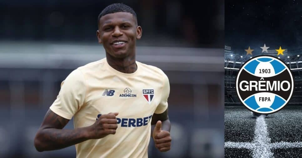 R$ 5M: Desfecho final de Arboleda no Grêmio chega voando no São Paulo e Zubeldía está ciente