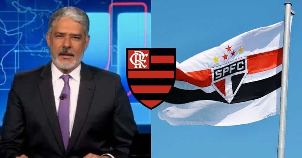 "O Flamengo me dispensou": Bonner paralisa JN às pressas com adeus de joia nº1 do RJ e ida para o São Paulo