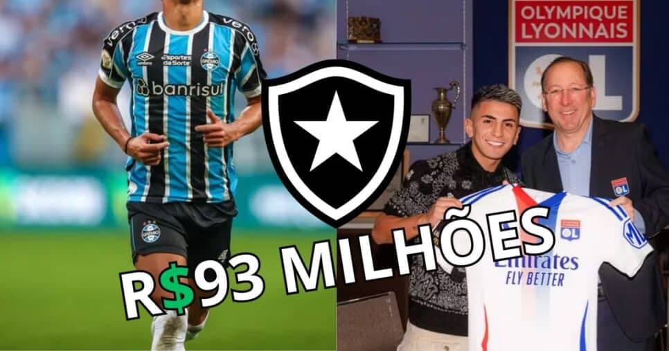 Substituto de Almada: Joia do Grêmio de R$93M diz 'SIM' para assinar com o Botafogo em 2025