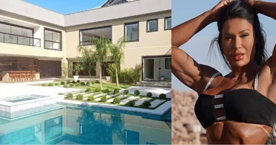 Gracyanne Barbosa ganha mansão de R$ 8,5 milhões de Belo; 3 andares, 11 banheiros e mais