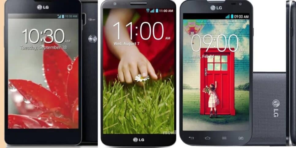 Optimus G, G2 Mini e L90 (Foto Reprodução/Montagem/Tv Foco/ Mercado Livre/Amazon)