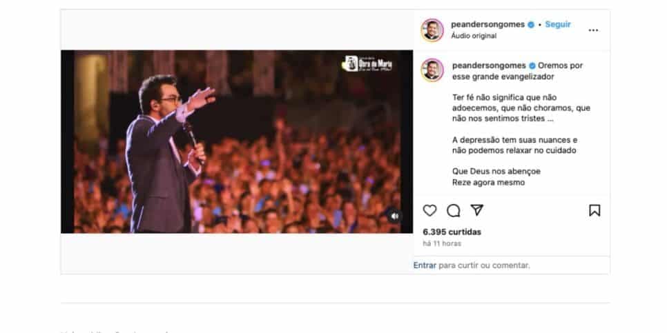 Padre Fábio de Melo em evento (Foto: Reprodução / Instagram) 