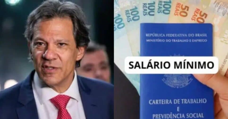 Haddad ciente: Salário mínimo acima de R$1.900 é confirmado para lista de trabalhadores em 2025