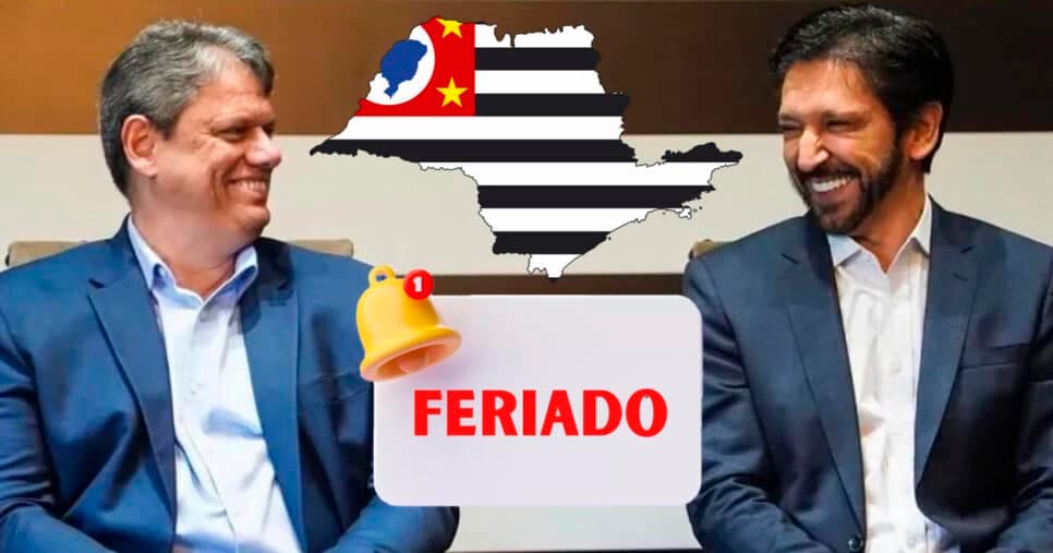 Tarcísio e Nunes cientes: Feriado é confirmado em SP para salvar trabalhadores em plena quarta (22/1)
