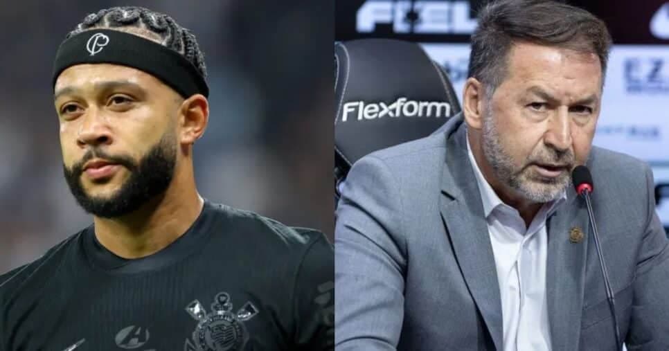 R$116M e Augusto Melo desesperado: ADEUS de Depay tem reviravolta no Corinthians hoje(14)