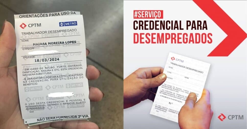 Credencial para desempregados (Reprodução/Internet)