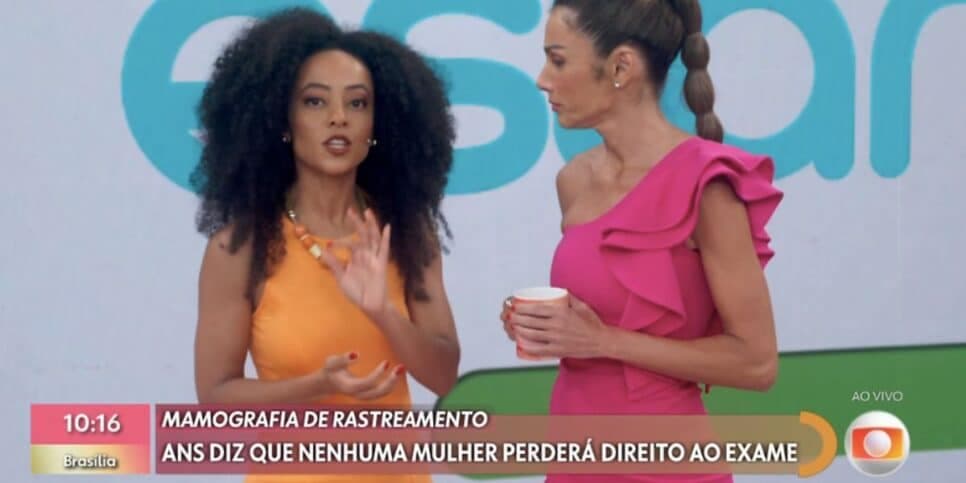 Valéria Almeida e Patrícia Poeta no Encontro (Foto: Reprodução / Globo)