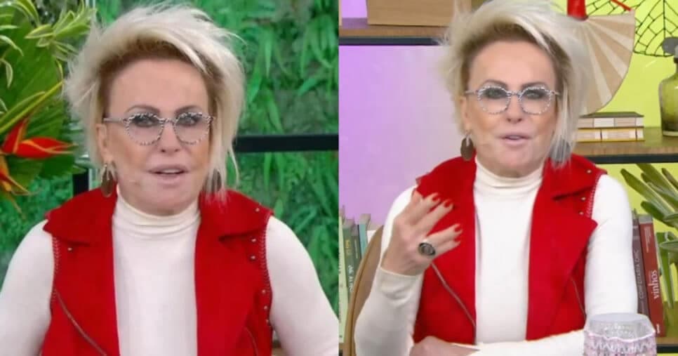 Ana Maria para o Mais Você hoje (6) e perde as estribeiras ao confirmar preferência: "Gosta de coisa grande"