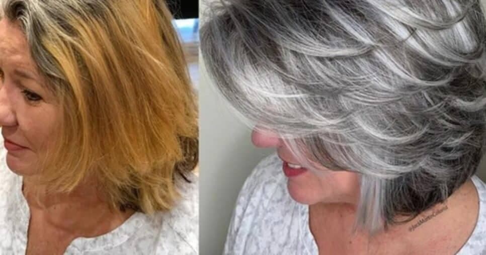 Como impedir que o cabelo branco fique amarelo com 1 hábito fácil