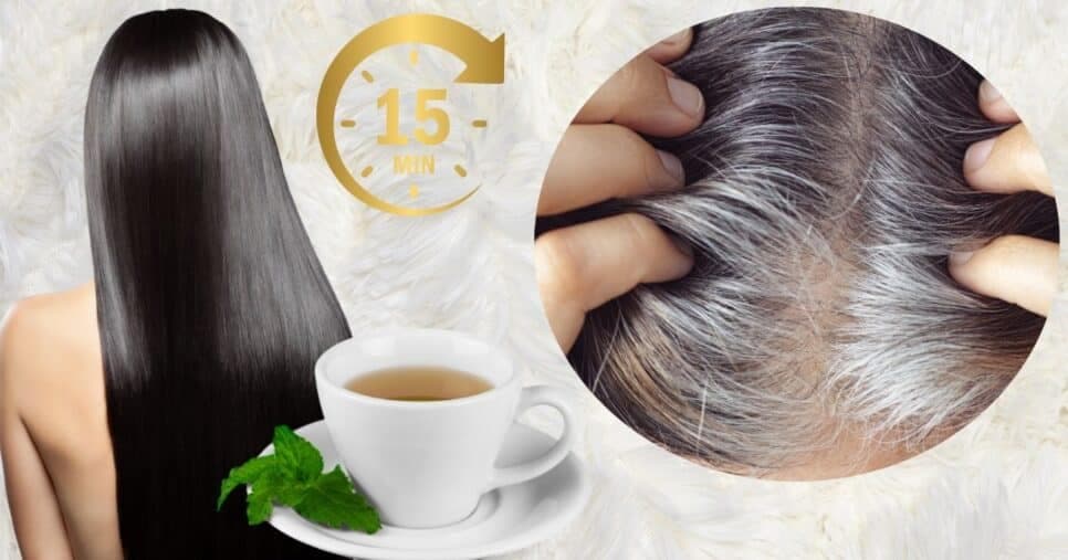 Fim da química no cabelo: Mistura natural com chá reverte o grisalho em 15 minutos