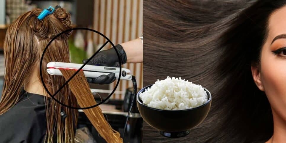 Progressiva natural com arroz e + 1 ingrediente alisa fio a fio do cabelo e reduz o frizz em 20 minutos