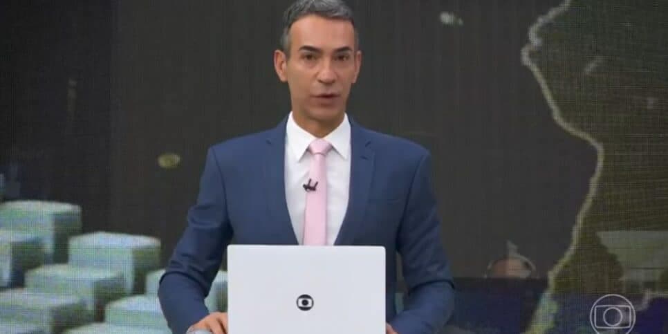 César Tralli comanda o Jornal Hoje todas as tardes (Reprodução: Globo)