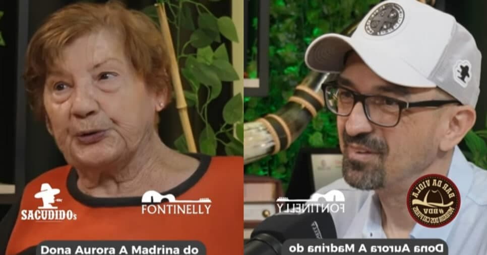 Sergio Fontinelly e Dona Aurora, madrinha do sertanejo (Foto: Reprodução/Montagem TV Foco) Sergio Fontinelly e Dona Aurora, madrinha do sertanejo (Foto: Reprodução/Montagem TV Foco)