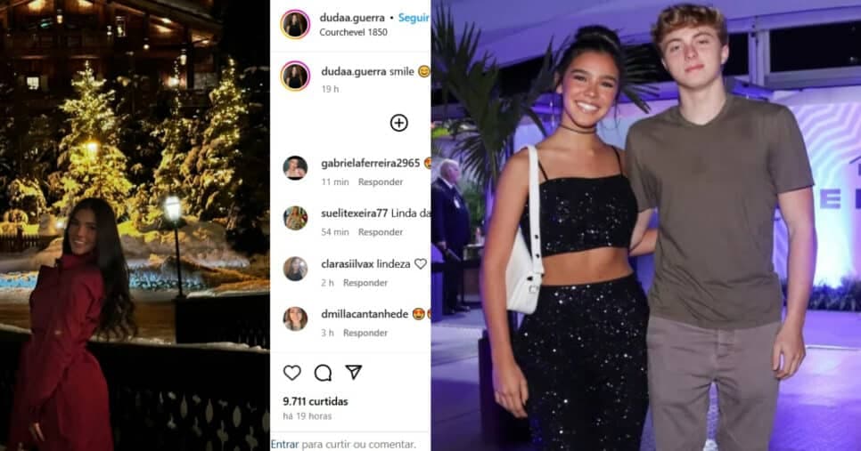 Duda Guerra e Benício Huck (Foto: Reprodução/Montagem TV Foco)