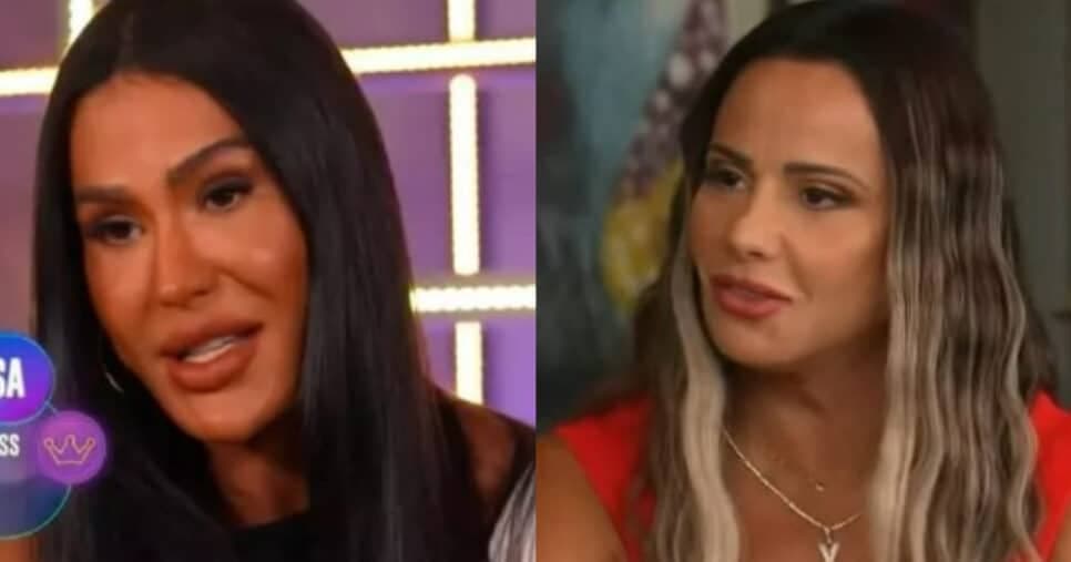 Gracyanne Barbosa não se contém e expõe o que pensa de Viviane Araújo após divórcio de Belo no BBB25: "Ela é"