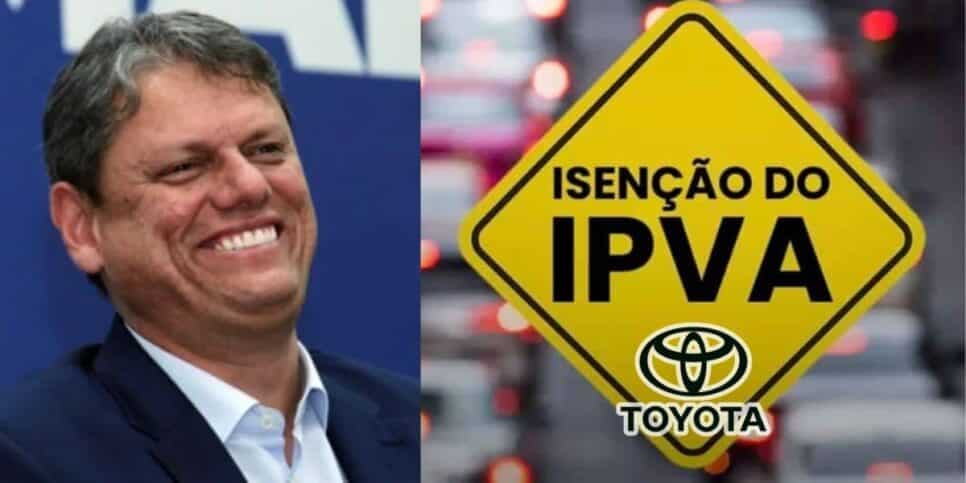 Tarcísio aprova e Detran já sabe: Isenção do IPVA em SP chega a 2 carros populares da Toyota em 2025