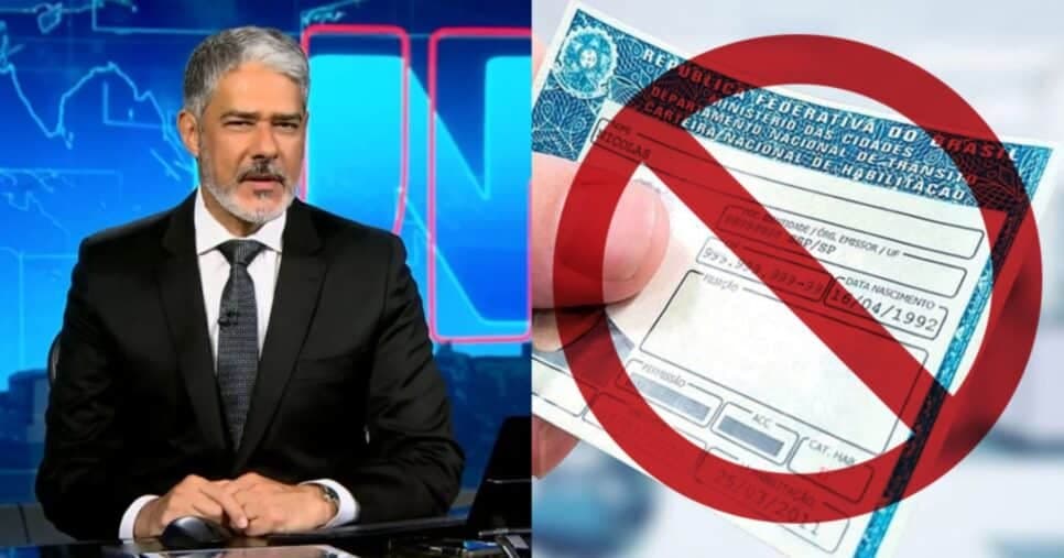 Suspensão da CNH: Bonner paralisa JN às pressas com novo alerta do Detran e +1 pesadelo a motoristas em 2025