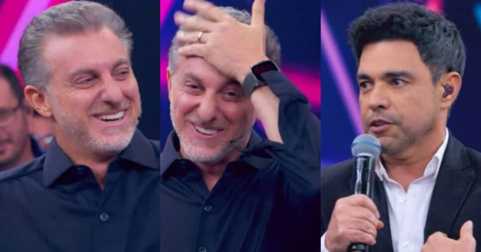 Huck passa mal no Domingão e vai ao chão com cirurgia íntima revelada por Zezé na Globo: "Eu tô suando"