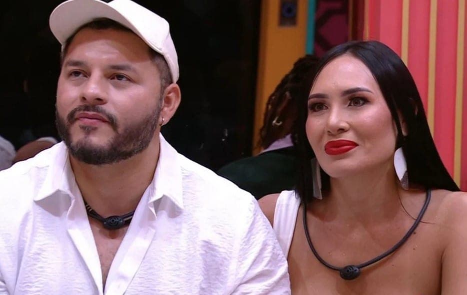 Marcelo e Arleane no BBB25 (Foto: Reprodução / Globo)
