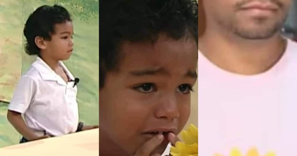 Barbudo e irreconhecível: Menino fã do Raça Negra que chorou com Silvio Santos vive assim após 25 anos