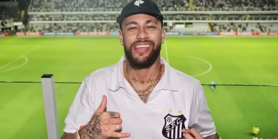 Neymar retornou ao Santos (Reprodução: Santos)