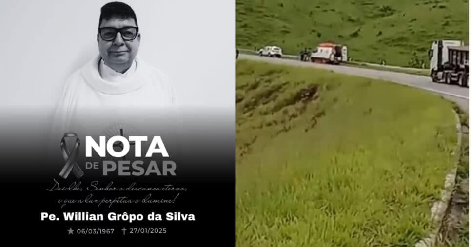 Nota de falecimento (Foto: Montagem TV Foco)