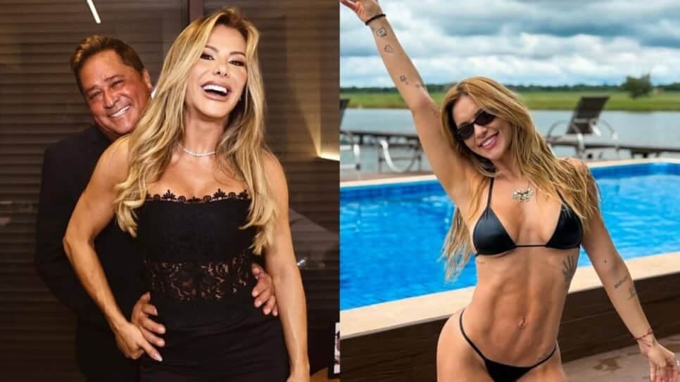 Poliana Rocha, mulher de Leonardo, fala o que pensa da nora, Virgínia Fonseca (Fotos: Reprodução/ Caio Rodrigues/ Instagram/ Montagem)