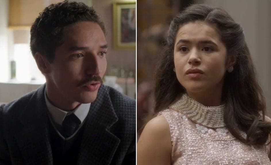 Ronaldo (João Vitor Silva) e Bia (Maisa) em cena de Garota do Momento (Foto: Reprodução / Globo)

