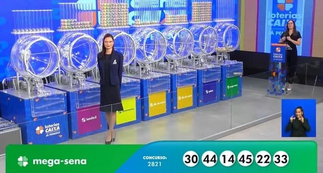 Sorteio da Mega-Sena (Foto: Reprodução / Caixa)

