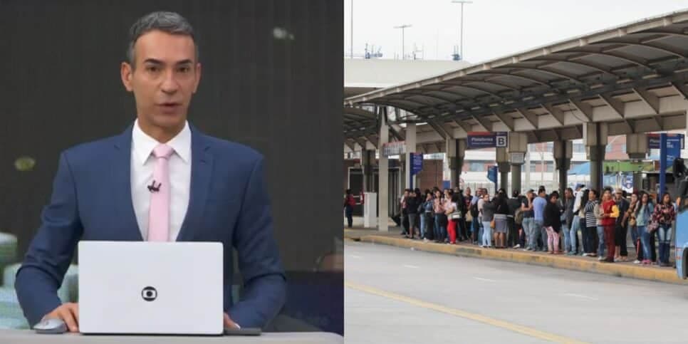 "Mais de 1M de passageiros sem transporte": Tralli paralisa Globo às pressas e abala CLTs com greve de ônibus