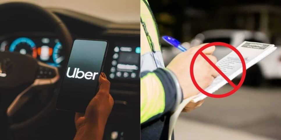 Motoristas da Uber em festa com fim da multa pesada (Reprodução: Montagem TV Foco)