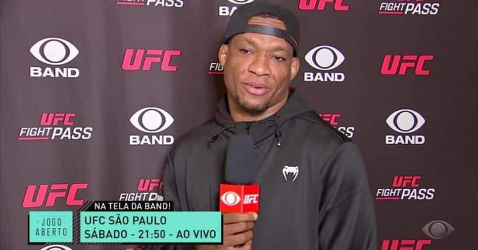 Malhadinho em entrevista à emissora paulista que transmitiu luta no último sábado (Foto: Reprodução/ Divulgação)