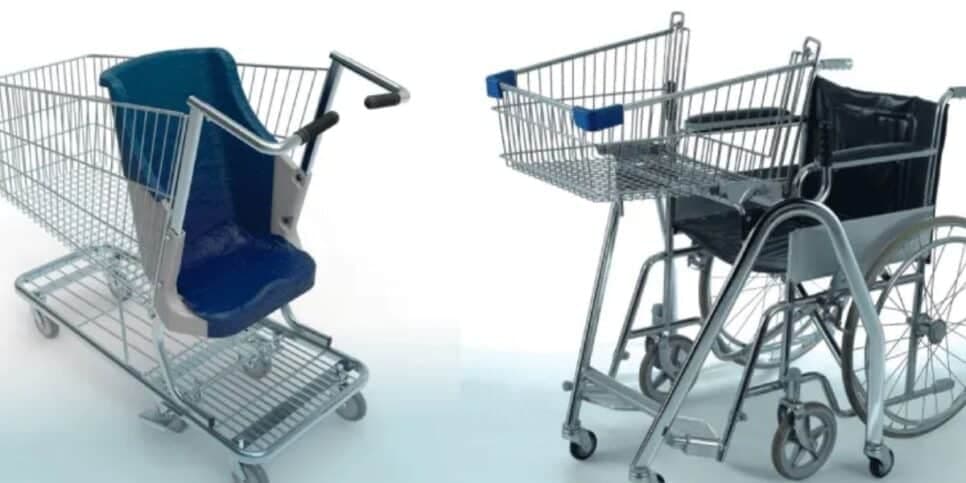 Exemplos de carrinhos adaptáveis (Foto: Reprodução/Internet)