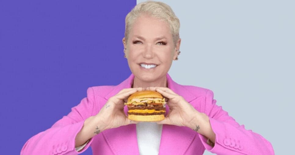 Apresentadora, empresária e sócia de sucesso divulgando sanduíche vegano de marca (Foto: Reprodução/ Divulgação, XBloom)