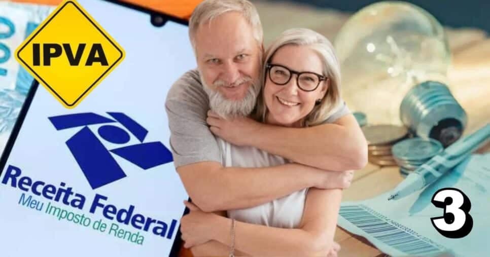 Isenção do Imposto de Renda, IPVA e luz: Idosos 60+ vibram com adeus do pagamento de 3 contas em 2025