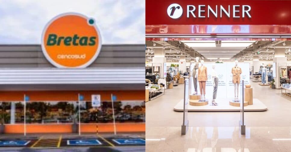 Supermercado Bretas e Renner - Foto: Montagem Supermercado Bretas e Renner - Foto: Montagem